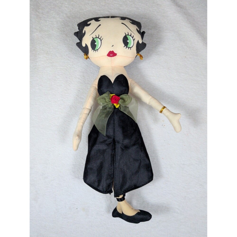 16"-1999-Kellytoy Runway Betty Boop Stuffed Figure Figurine Doll